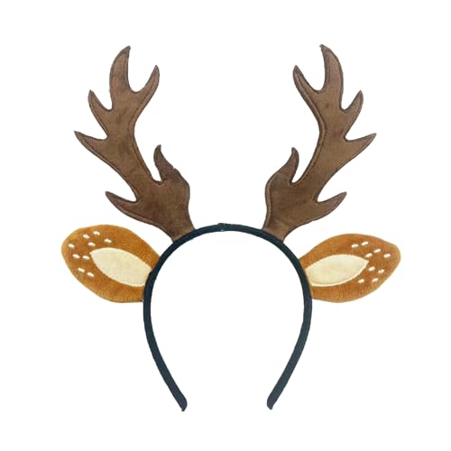 Limtula Weihnachts-Hirsch-Ohr-Stirnband für Damen und Mädchen, Cosplay, Weihnachten, Hirsch-Kostüm, Zubehör, Halloween, Hirsch, Verkleidungs-Outfits von Limtula