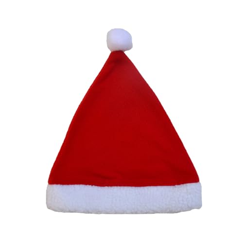 Limtula Weihnachts Nikolausmütze Mit Weißer Krempe Für Weihnachten Festival Party Neujahr Kopfbedeckung Weihnachtsmann Kostüm Accessoire Geschenk von Limtula