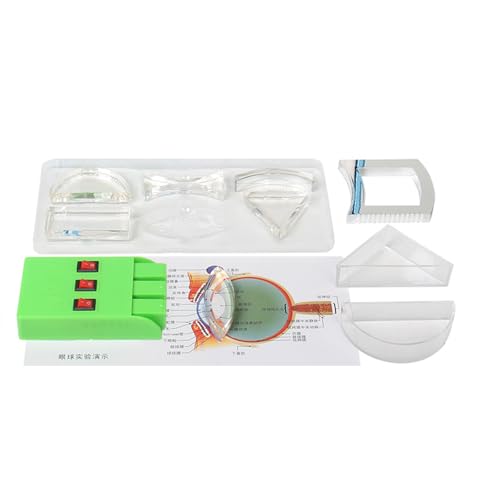 Physik-Optik-Experimentier-Set, dreieckig, halbrund, konkav, bikonvex, rechteckig, Lichtlinse für Physik, Klassenzimmer, Zubehör, 10 Stück Physik-Optik-Experimentier-Set, dreieckig, halbrund, konkav, bikonvex, rechteckig, Lichtlinse für Physik, Klassenzimmer, Zubehör, 10 Stück von Limtula