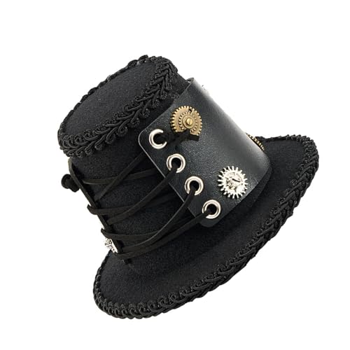 Punk-inspirierter Hut mit industriellen Ausrüstungs-Kostümen, handgefertigt, Fantasy-Cosplays, Vintage-Kopfbedeckung für besondere Anlässe, einzigartige Kopfbedeckung Punk-inspirierter Hut mit industriellen Ausrüstungs-Kostümen, handgefertigt, Fantasy-Cosplays, Vintage-Kopfbedeckung für besondere Anlässe, einzigartige Kopfbedeckung von Limtula