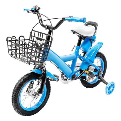 12-Zoll Kinderfahrrad, Kinderfahrrad für Jungen und Mädchen, Universal Laufrad mit Korb, Klingel und Trinkflasche für Kinder von 2 bis 4 Jahren 12-Zoll Kinderfahrrad, Kinderfahrrad für Jungen und Mädchen, Universal Laufrad mit Korb, Klingel und Trinkflasche für Kinder von 2 bis 4 Jahren von Linanty