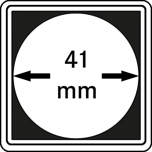 Lindner 2240041 Münzkapseln CARRÉE 41 mm, 4er Pack von LINDNER Das Original