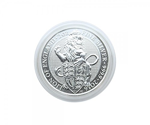 Lindner Münzkapseln Innen-Ø 39 mm, Innenhöhe 6 mm, 100er-Packung, z.B. für 2 Oz Großbritannien Queen's Beast (Silber) von Lindner