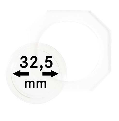 Lindner OS325 OCTO-Münzenkapseln 32,5mm Innendurchmesser von LINDNER Das Original