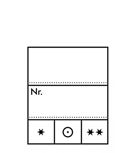 Lindner Preis-Etiketten in 3 verschiedenen Größen, 1000 oder 500 Stück (1000 klein 23 x 27mm) von Lindner