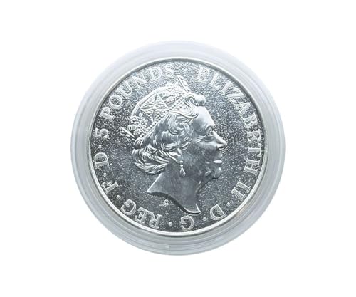 LINDNER Das Original Münzkapseln Innen-Ø 39 mm, Innenhöhe 6 mm, 10er-Packung, z.B. für 2 Oz Großbritannien Queen's Beast (Silber) von LINDNER Das Original