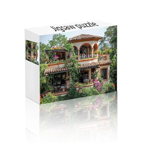 Puzzle Erwachsene 1000 Teile Anlage, Haus Kinderpuzzle Lernspiel Herausforderung Schwierigkeit, Vielfältig und Bunt Puzzlespiele, Lustige Geschenke Wohndeko für Erwachsene und Kinder ab 14 Jahren F-4 von Linncen