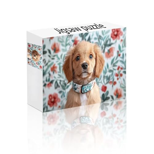 Puzzle Erwachsene 1000 Teile Blume, Hund Kinderpuzzle Lernspiel Herausforderung Schwierigkeit, Vielfältig und Bunt Puzzlespiele, Lustige Geschenke Wohndeko für Erwachsene und Kinder ab 14 Jahren D-2 von Linncen