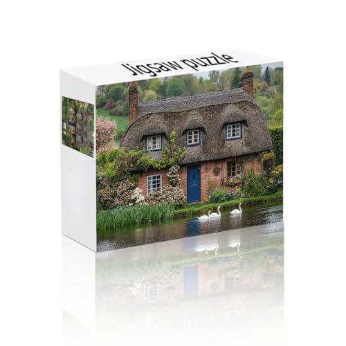 Puzzle Erwachsene 140 Teile Haus, Landschaft Puzzle Lernspiel Herausforderung Schwierigkeit, Vielfältig Bunt Puzzlespiele, Freizeitaktivität Lustige Geschenke Wohndeko für Erwachsene ab 14 Jahren Q-1 von Linncen