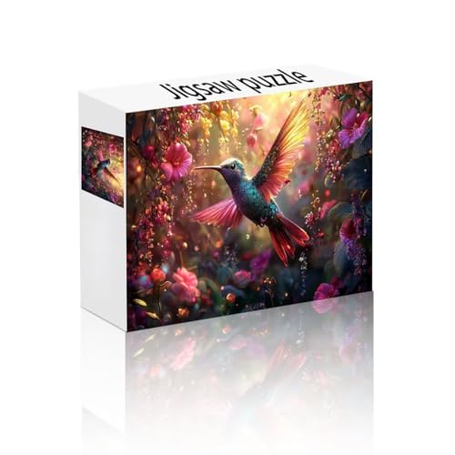 Puzzle Erwachsene 140 Teile Kolibri, Blume Kinderpuzzle Lernspiel Herausforderung Schwierigkeit, Vielfältig und Bunt Puzzlespiele, Lustige Geschenke Wohndeko für Erwachsene und Kinder ab 14 Jahren I-2 von Linncen