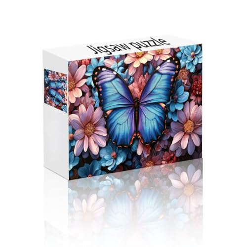 Puzzle Erwachsene 140 Teile Schmetterling, Gänseblümchen Kinderpuzzle Lernspiel Herausforderung Schwierigkeit, Vielfältig Bunt Puzzlespiele, Lustige Geschenke für Erwachsene Kinder ab 14 Jahren T-8 von Linncen