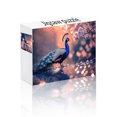 Puzzle Erwachsene 1500 Teile Tier, Pfau Kinderpuzzle Lernspiel Herausforderung Schwierigkeit, Vielfältig und Bunt Puzzlespiele, Lustige Geschenke Wohndeko für Erwachsene und Kinder ab 14 Jahren C-3 von Linncen