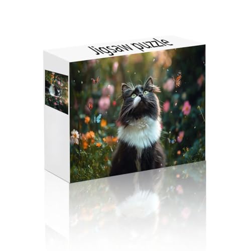 Puzzle Erwachsene 2000 Teile Blume, Katze Puzzle Lernspiel Herausforderung Schwierigkeit, Vielfältig und Bunt Puzzlespiele, Freizeitaktivität Lustige Geschenke Wohndeko für Erwachsene ab 14 Jahren O-9 von Linncen