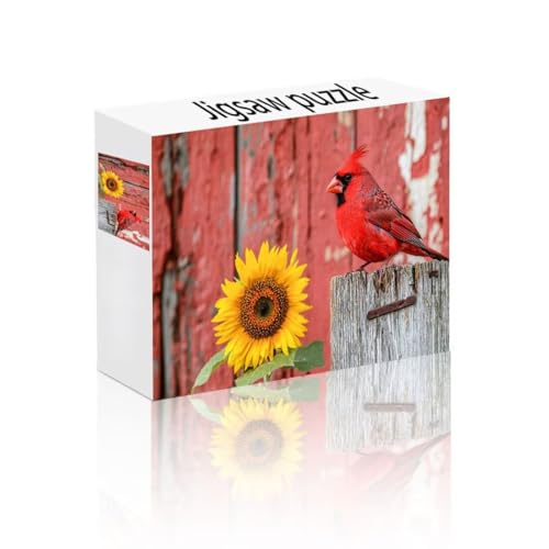 Puzzle Erwachsene 300 Teile Vogel, Sonnenblume Puzzle Lernspiel Herausforderung Schwierigkeit, Vielfältig Puzzlespiele, Freizeitaktivität Lustige Geschenke Wohndeko für Erwachsene ab 14 Jahren H-7 von Linncen