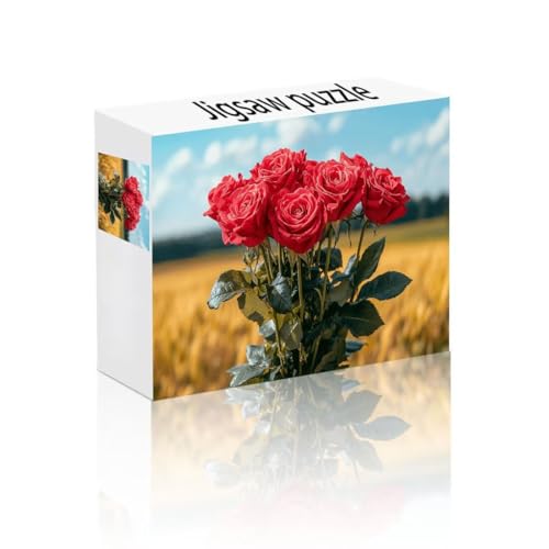 Puzzle Erwachsene 500 Teile Rose, Blume Puzzle Lernspiel Herausforderung Schwierigkeit, Vielfältig und Bunt Puzzlespiele, Freizeitaktivität Lustige Geschenke Wohndeko für Erwachsene ab 14 Jahren N-1 von Linncen