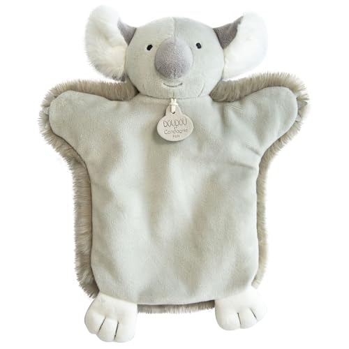 Linnea Kuscheltier Handpuppe, 25 cm, Polyester, Kollektion Les Marionnettes Otter, Beige von Linnea