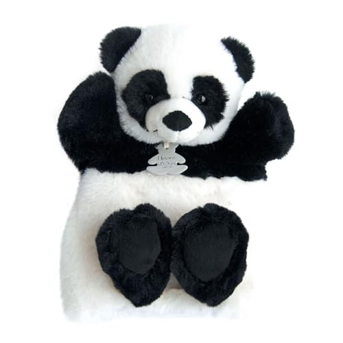 Linnea Kuscheltier Handpuppe 25 cm Polyester Kollektion Soft Marionette Panda weiß von Linnea