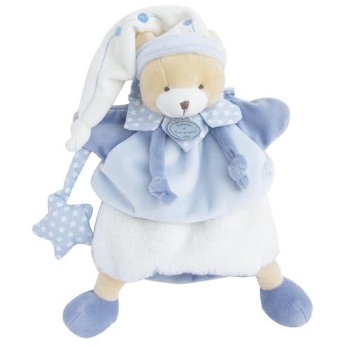 Linnea Kuscheltier Handpuppe 28 cm Polyester Kollektion Petit Chou Bär blau von Linnea