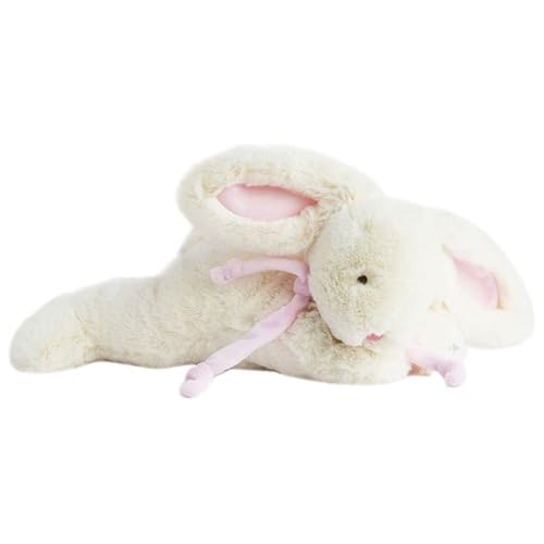 Linnea Kuscheltier Hase, 30 cm, Polyester, Kollektion Hase Bonbon, Weiß/Rosa von Linnea