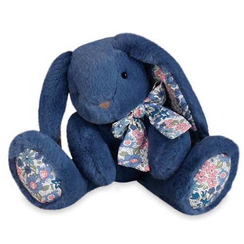 Linnea Plüschtier, 25 cm, Polyester, Kollektion Copains Calins, Hase, Blau von Linnea