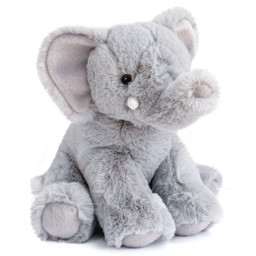 Linnea Plüschtier, 25 cm, Polyester, Kollektion in La Savanne, Elefant, Grau von Linnea