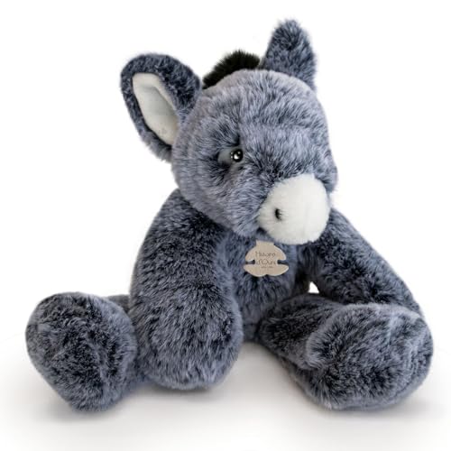 Linnea Plüschtier, 25 cm, aus 100 % Polyester, Kollektion Sweety, Esel, Blau von Linnea