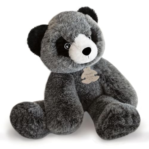 Linnea Plüschtier, 25 cm, aus 100 % Polyester, Kollektion Sweety Schaumstoff, Panda, Grau von Linnea