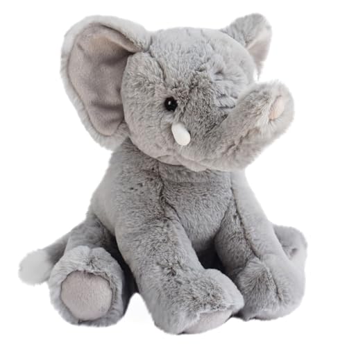 Linnea Plüschtier, 32 cm, Polyester, Kollektion in La Savane, Elefant, Grau von Linnea