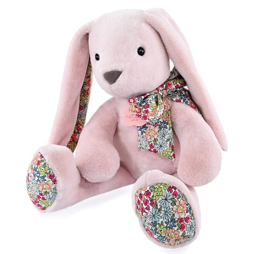 Linnea Plüschtier, 40 cm, Polyester, Kollektion Copains Calins, Hase, Rosa von Linnea