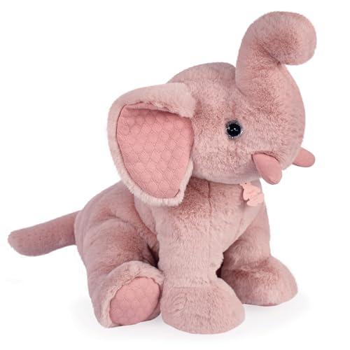 Linnea Plüschtier, Elefant, 45 cm, Polyester, Kollektion Preppy Chics, Rosa von Linnea