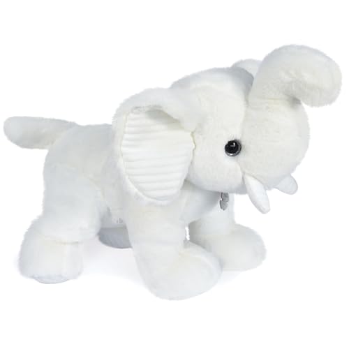 Linnea Plüschtier, Elefant, 45 cm, Polyester, Kollektion Preppy Chics, Weiß von Linnea