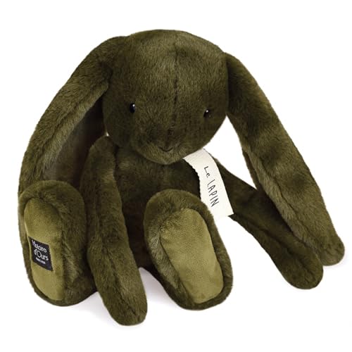 Linnea Plüschtier, Hase, 32 cm, Polyester, Kollektion Le Lapin, Grün Khaki von Linnea