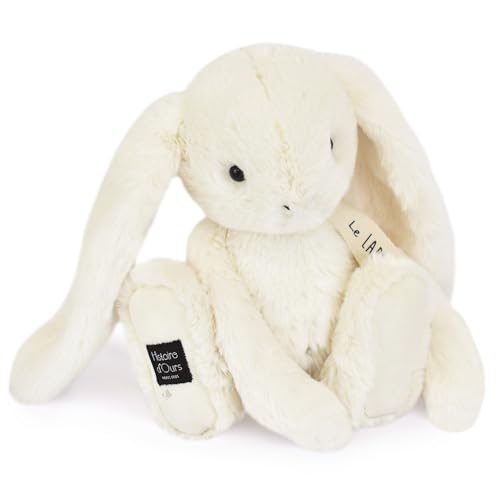 Linnea Plüschtier, Hase, 32 cm, Polyester, Kollektion Le Lapin, Weiß von Linnea