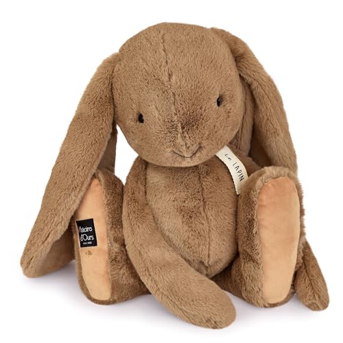 Linnea Plüschtier, Hase, 50 cm, Polyester, Kollektion Le Lapin, Haselnussbraun von Linnea