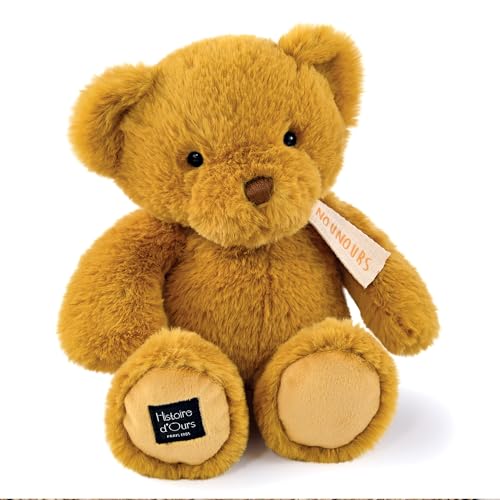 Linnea Plüschtier Bär 28 cm Polyester Kollektion Der Teddybär Gelb Ocker von Linnea