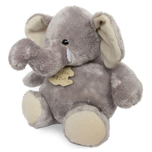 Linnea Plüschtier Elefant grau weiß 14 cm von Linnea