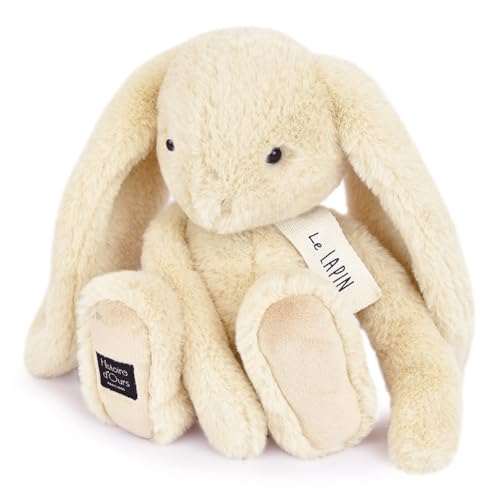 Linnea Plüschtier Hase, 32 cm, Polyester, Kollektion Le Lapin, Beige, Vanille von Linnea