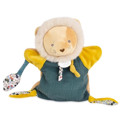 Linnea Schmusetuch Handpuppe 25 cm Polyester BOH'AIME Löwe gelb mehrfarbig von Linnea