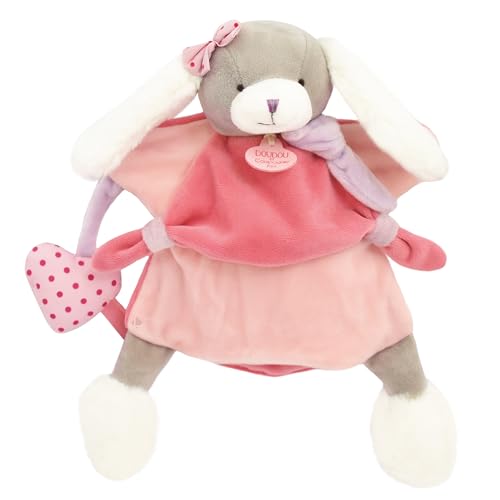 Toopi Schmusetuch / Handpuppe, Hund, groß, 28 cm, Polyester, Rosa von Linnea