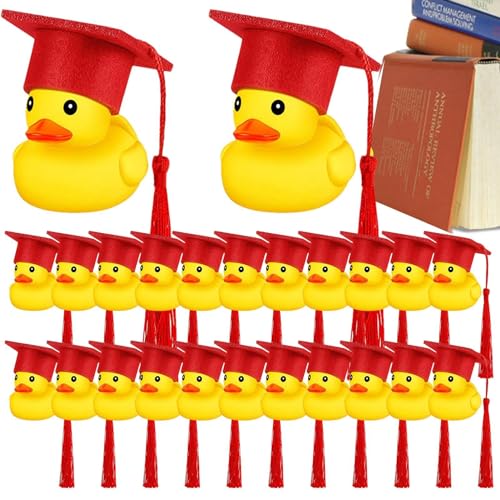Linsition Abschluss Enten - Graduation Hat Rubber Soft Graduation Ducks - Niedliche Abschlussgeschenke Für Kinderduschen, Geburtstagsfeiern, Abschlussfeiern von Linsition