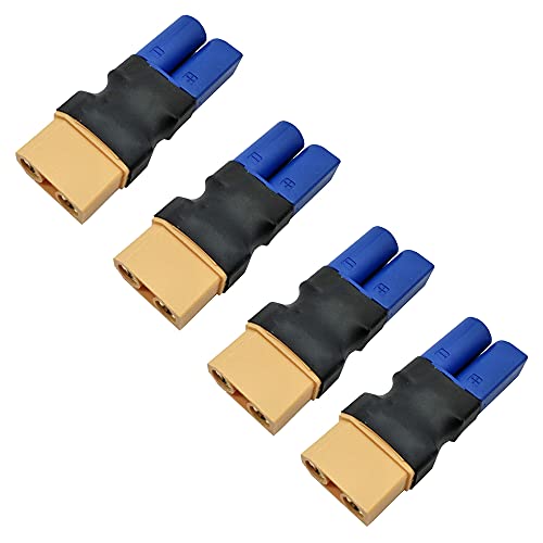 LinsyRC 4 Stücke XT90 Buchse Stecker auf EC5 Männlich Stecker Adapter für RC FPV Drone RC Car Lipo NiMH Akku Ladegerät ESC von LinsyRC