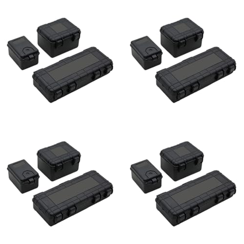 Lioggyet 12 Stück Dekorationswerkzeug für die Aufbewahrungsbox für Auto, aus Kunststoff, RC für Trx4 Axial Scx10 90046 D90 1/10 RC Zubehör auf Raupen schwarz Lioggyet 12 Stück Dekorationswerkzeug für die Aufbewahrungsbox für Auto, aus Kunststoff, RC für Trx4 Axial Scx10 90046 D90 1/10 RC Zubehör auf Raupen schwarz von Lioggyet