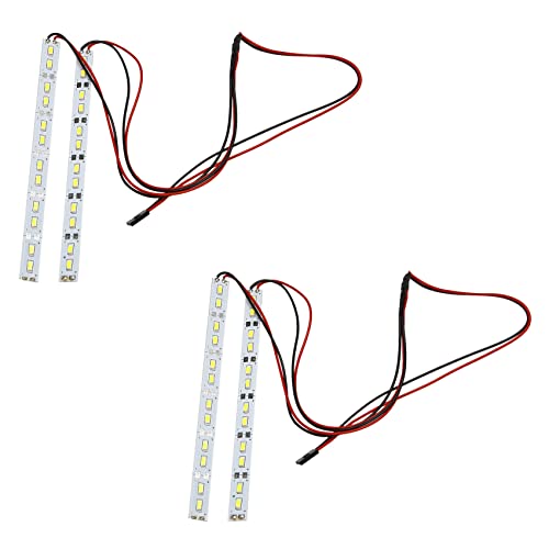 Lioggyet 2 x 24 LEDs Chassis Light Aluminium LED Strip 6V für 1/10 1/8 RC Car Crawler von Lioggyet