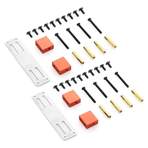 Lioggyet 2 x -Kit für Servo aus Metall für MN D90 D91 D99S MN99S 1/12, Rot von Lioggyet