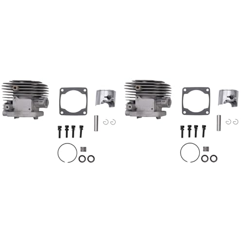 Lioggyet 2 x Zylinderkit mit 4 Schrauben, 32 Cc, für Motor Rovan Zenoah für 1/5 km, RV Baja 5B 5T 5Sc von Lioggyet