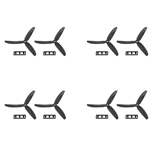 Lioggyet 4 Paar 5030 Helice Direktantriebsantrieb mit 3 Klingen CW/CCW für RC Flugzeug (schwarz) von Lioggyet