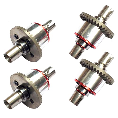 Lioggyet 4 Teile für Differentialgetriebe aus Metall, für 144001, 124019, 124018, Ersatzzubehör für RC Auto von Lioggyet