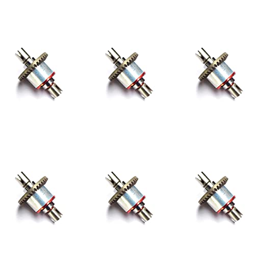 Lioggyet 6 x Differentialgetriebe, komplett aus Metall, für 144001, 124019, 124018, Ersatzzubehör für RC Auto von Lioggyet