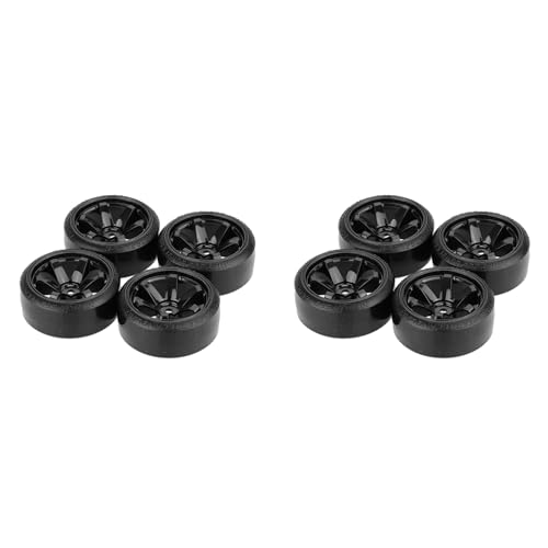 Lioggyet 8 StüCk Drift Auto Reifen Felge Hartes Rad Reifen für 1/10 Driften RC Auto Schwarz Lioggyet 8 StüCk Drift Auto Reifen Felge Hartes Rad Reifen für 1/10 Driften RC Auto Schwarz von Lioggyet