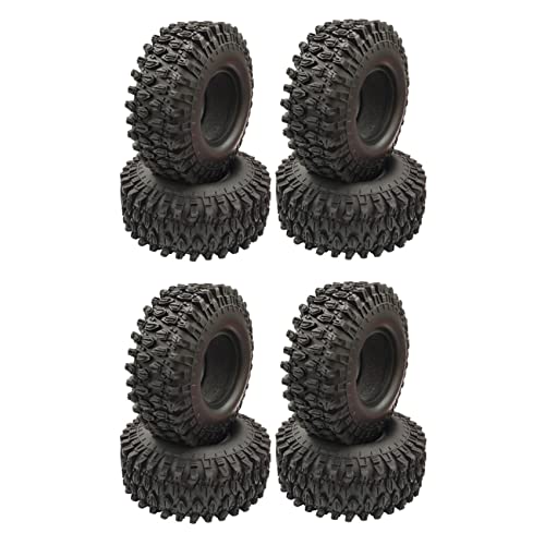 Lioggyet 8 Stück 1,9 Pneumatische Reifen aus Gummi 1,9 Reifen 108 x 40 mm für TRX4 Axial SCX10 90046 AXI03007 von Lioggyet